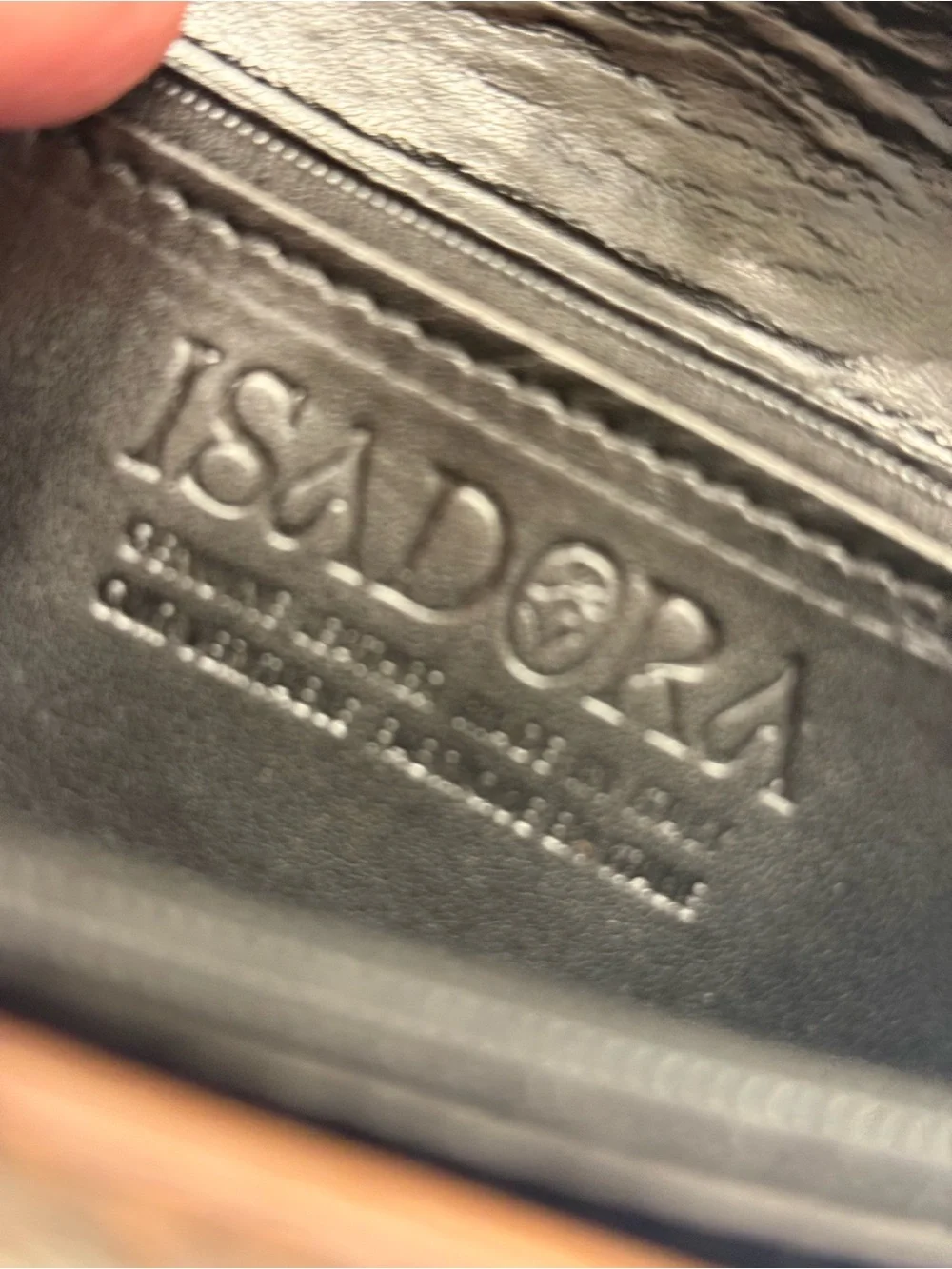 Brown Snake-Embossed Leather Wallet NWT